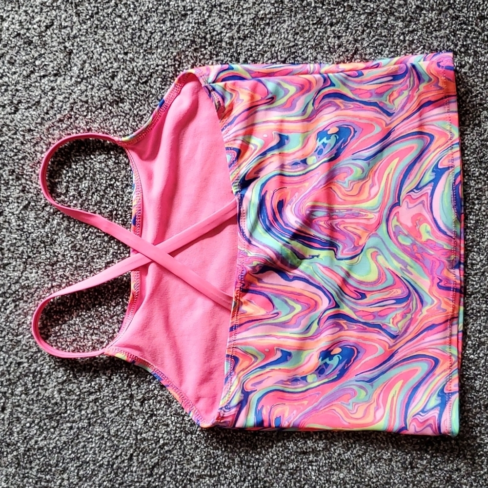Wonder Nation Watercolor Tankini Top - Picture 4 of 4